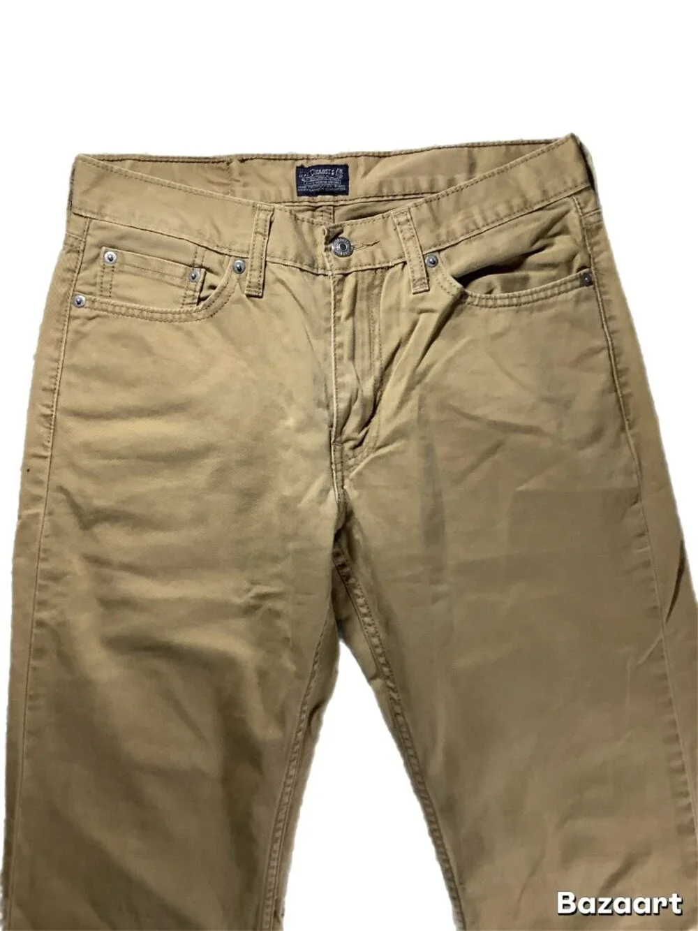 Levi's 505 Men's Khaki Pants Regular Fit Size 30x32 (284)